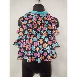 Curtain Call Costumes Dance Floral Flutter Top Size Child Small
